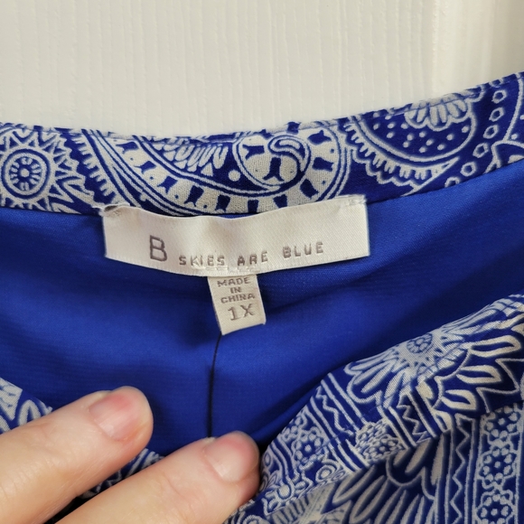 Blue, white and yellow sun dress - Picture 3 of 8